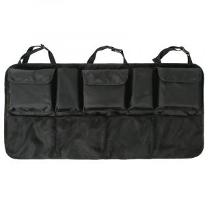 Organisateur Coffre Voiture Rangement avec 9 Poches, Multipurpose Organisateur de Coffre Sacs de Coffre de Voiture Pliables, Tissu Oxford