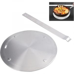 20 cm Adaptateur Induction, Adaptateur Plaque Induction Plaque pour Induction Adaptateur avec Poignée Amovible, Disque Relais Induction pour