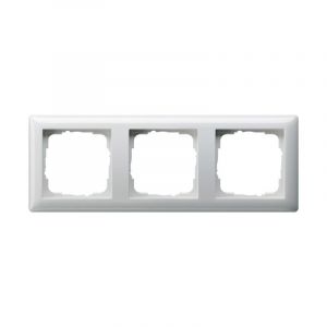 Cadre 3 prises blanc pur brillant - Gira