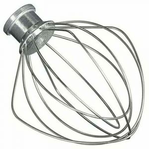 Tte de Fouet de Rechange en Acier Inoxydable. Compatible avec KitchenAid K45WW KSM150 KSM160 K45 KSM90 Stand Mixer,Fouet a Fils, Acier Inoxydable et