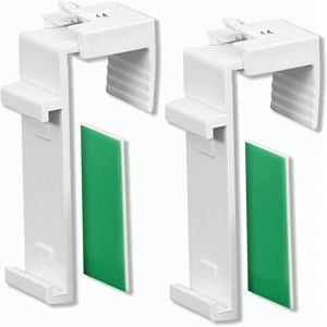 Tuserxln - Support de serrage pour store enrouleur Duo, store enrouleur, mini store enrouleur, sans per&ccedil;age, r&eacute;glable de 1,5 &agrave; 2 cm, 1 paire, avec