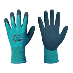 Optiflex - Gant Aqua Guard taille 11 bleu en 388 catégorie epi ii polyamide avec latex/latex