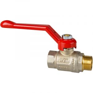 Icma - Robinet &agrave; tournant sph&eacute;rique &agrave; passage int&eacute;gral m/f avec levier en aluminium 1' Pn 40