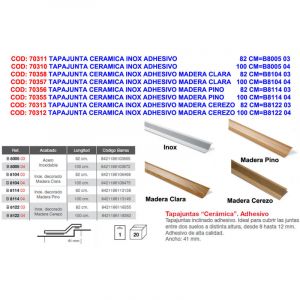 Solin Adhésif Inox Céramique Brinox 82 CMB800503