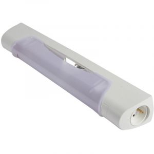 Applique standard 470mm IP21 et IK04 Prismaline &agrave; &eacute;quiper de lampe Linolite S19 avec prise 2P+T (189