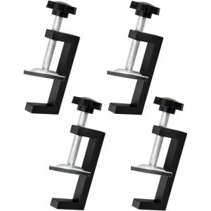 4 Pièces Serre Joint Kit, Plage de Serrage 10-57mm Pince G Réglable, Serre Joint Menuisier Clip de Fixation, Outils Accessoires pour Pince de Table,