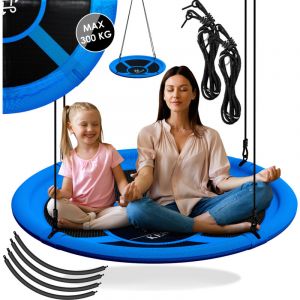 Kesser - Balançoire nid Balançoire assiette Balançoire suspendue Balançoire ronde Balançoire réglable Balançoire de jardin Balançoire pour enfants