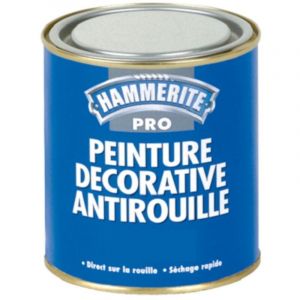 Hammerite - Pro Peinture Antirouille Effet Martelé Conditionnement: 1L - Couleur: argent
