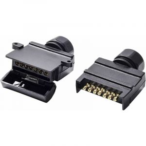 Plat Prise Remorque 7 Broches Male Et Plat Prise Remorque 7 Broches Femelle, 12V Australie Étanche Plat Prise Prise Remorque 7 Broches, Prise