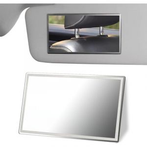 OUYLAF,Miroir de Pare-Soleil Auto-adhésif Carré,Miroir Cosmétique pour Voiture, Camion, SUV
