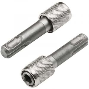 Adaptateur porte-embout SDS-Plus 6,35mm (1/4'') 2 Pi&egrave;ces Tige hexagonale Foret support convertisseur Adaptateurs de Tige Ronde &agrave; Tige Hexagonale pour