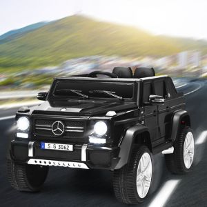 Maisonchic - Voiture Eléctrique 12 v pour Enfants 2 Place avec Lumières led port aux usb Télécommande Parentale de 3 à 8 Ans Noir CW3166 Maison Chic