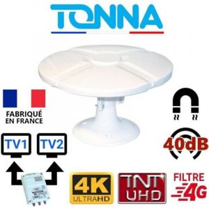 Antenne TV - TONNA - OMNI TONNA - 40dB - Omnidirectionnelle - Double sortie 2 TV