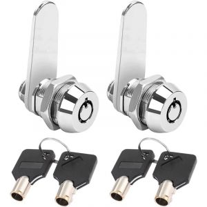 Serrure Tubulaire &agrave; Filetage 16 mm Serrure de S&eacute;curit&eacute; pour Bo&icirc;te aux Lettres, Placard, Porte (Cl&eacute;s Identiques)