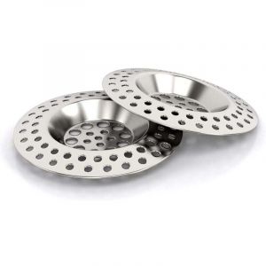 Tamis d'&eacute;vacuation en acier inoxydable - Tamis de lavabo de haute qualit&eacute; - Tamis flexible pour cheveux douche - Tamis d'&eacute;vier ou de douche - Premium