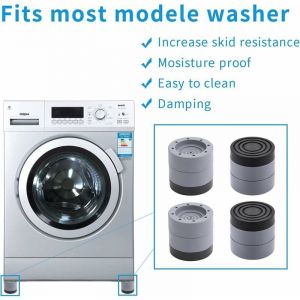4 Pièces Anti Vibration Machine a Laver, Patin anti Vibration Lave Linge pour la Réduction du Bruit, Tapis Anti Vibration Machine a Laver pour
