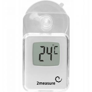 Thermomètre électronique de fenêtre avec ventouse intérieur/extérieur