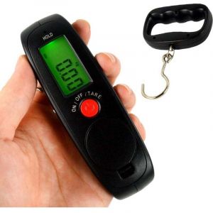 Portable P&egrave;se Bagage Electronique, Mini P&egrave;se Bagage avec Crochet, Balance de Bagage Num&eacute;rique avec Affichage LCD, Capteur de Haute Pr&eacute;cision