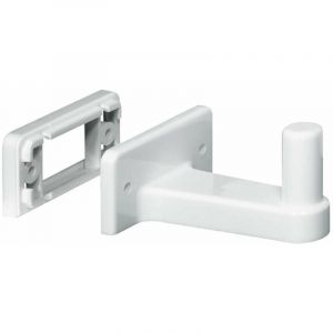 Entraîneur de panier pivotant demi-lune pour meuble d'angle à visser sur la porte en plastique blanc ral 9006 Cuisine Salle de bain Bureau