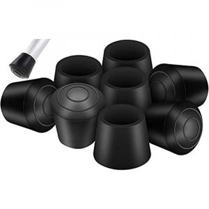 Ccykxa - 20 Paquet Embouts de Protection de Chaise, Embout Pied de Chaise Caoutchouc Pied de Chaise Protection Embouts, Rond Protege Pied de Chaise,