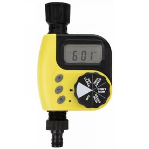 GTA - Minuterie d'arrosage électronique programmable pour jardin, étanche, avec écran lcd, électrovanne pour robinet et tuyau d'arrosage