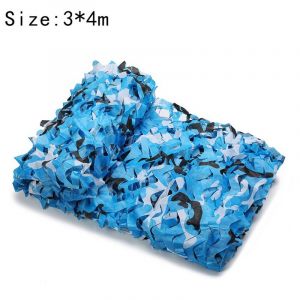Cyslmuk - Voile de protection solaire rectangulaire camouflage 3x4m couleur camouflage oc&eacute;an, filet de camouflage pare-soleil