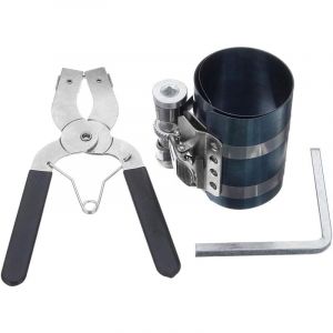 Lntyq Pinces à Anneau de Piston de Voiture, 3 Pouces Compresseur de Segment de Piston 53-175MM Pince de Retrait de Segment de Piston d'Automobile