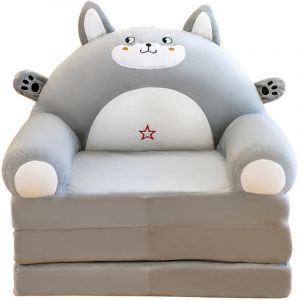 Canap&eacute; enfant, canap&eacute; convertible 2 en 1 pour enfants en fauteuil inclinable et lit d'appoint