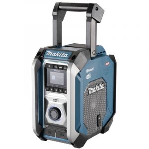 Makita &ndash; Radio de chantier FM DAB DAB+ Bluetooth &ndash; Indice de protection IP65 &ndash; Alimentation secteur et batterie &ndash; Puissance 2 x 5 + 25 W