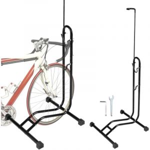 2x Support de sol vertical pour vélos 3 fonctions pour accrocher régler horizontalement et verticalement Porte-vélo 20 à 27.5 pouces - Swanew