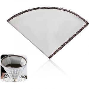 Lntyq - Filtre à Café Réutilisable, Taille 4, Filtre Permanent en Acier Inoxydable pour Cafetière Compatible avec Machines (HD7546/20) et Autres