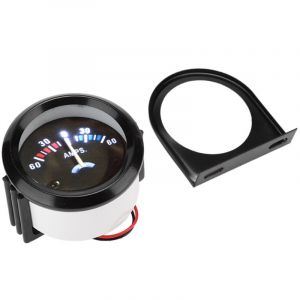 Gistuch - Voltmètre d'ampèremètre de voiture, voltmètre d'ampèremètre de voiture de 2 pouces 52mm 60-0-60A voltmètre de jauge d'ampère remplacement