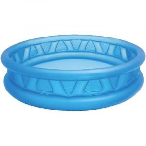 Piscine gonflable pour enfants, 188x46 cm, 790 litres, 3 chambres à air, Couleur bleue, Vinyle résistant, Bouchon de vidange, Patch de réparation
