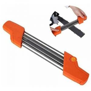 Aff&ucirc;teur de cha&icirc;ne de tron&ccedil;onneuse, lime facile 2 en 1 pratique aff&ucirc;teur de cha&icirc;ne de tron&ccedil;onneuse en acier 5/32P 4,8 mm outil de meulage de cha&icirc;ne