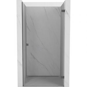 Mexen - Lunar-B porte de douche pivotante droite 65 cm, transparent, gun metal - 832-065-000-95-00-P
