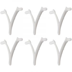 SJLERST 6PCS Clip Papillon V pour Accessoires de Piscine, Brosse de Spa, Rateau &agrave; Feuilles, Filet Ramasse Feuilles, T&ecirc;te d&rsquo;Aspirateur