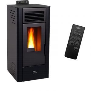 Po&ecirc;le &agrave; granul&eacute;s &eacute;tanche Anita 11,6 kW Noir Sannover