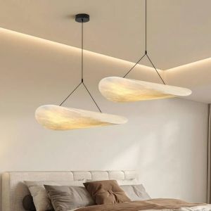 Lustre japonais Wabi-Sabi JOYINLED, abat-jour en soie, suspension de 40 cm, id&eacute;al pour &icirc;lot de cuisine, hall d'entr&eacute;e ou salon.