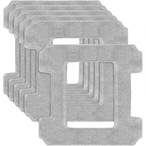 Pack de 6 tampons de nettoyage pour robots lave vitres Ecovacs Winbot W1 / W1 Pro / W2 / W2 Omni, chiffon de nettoyage pour robot lave vitres pour