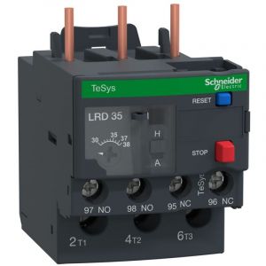 relais de protection thermique - pour contacteur tesys d - 30 à 38a - schneider electric lrd35