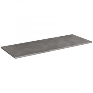 Plan rectangulaire de lavabo de salle de bain 120x46 cm, couleur ciment, hydrofuge