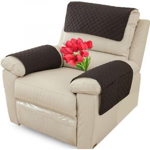 Housse D'appui-T&ecirc;te pour Meubles, Housse D'accoudoir, Canap&eacute; 1 Places avec Accoudoirs Housse de Protection pour Appuie-T&ecirc;te de Chaise Inclinable