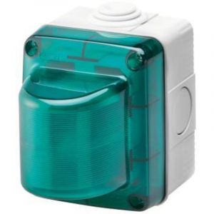 Voyant de Signalisation diffuseur vert &eacute;tanche en saillie Gewiss GW27416