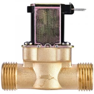 &Eacute;lectrovanne Magn&eacute;tique &eacute;lectrique en Laiton Normalement Ferm&eacute;e de 1/2 Pouce AC 220 V pour le Contr&ocirc;le de l'eau - &Eacute;lectrovanne Magn&eacute;tique 220 V
