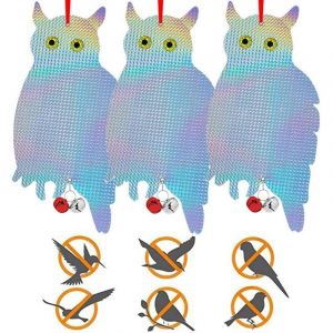 R&eacute;pulsif Oiseaux Hibou,Effaroucheur Oiseaux R&eacute;fl&eacute;chissant,Hibou Anti Pigeons,Effaroucheur Oiseaux Repulsif Pigeon,R&eacute;pulsif Pigeon Balcon,R&eacute;pulsif