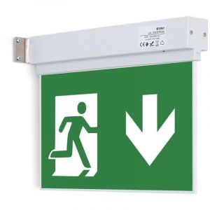 Bloc autonome d'éclairage de sécurité avec pictogramme 'sortie