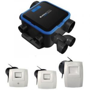 Aldes Kit de VMC simple flux blanc hygror&eacute;glable compact