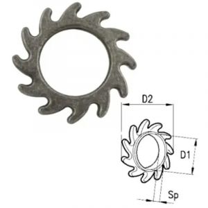 60433 Rondelle Cermag en acier pressé diamètre 60 mm 11 dents