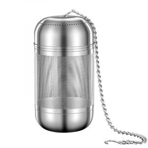 Boule &agrave; &eacute;pices en acier inoxydable, 9,5 x 5 cm, passoire &agrave; &eacute;pices, filtre &agrave; th&eacute; polyvalent, &oelig;uf &agrave; &eacute;pices, passoire &agrave; th&eacute; en fine, filtre &agrave; herbes,