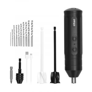 Perceuse électrique portative rechargeable, tournevis sans fil, mini - perceuse multifonctionnelle sans balais pour maison, mélangeur à résine
